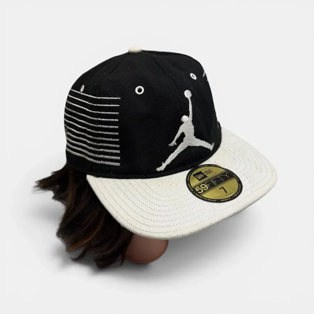 Nike Air Jordan Flight Youth Snap Back Hat 59FIFTY New Era Black White